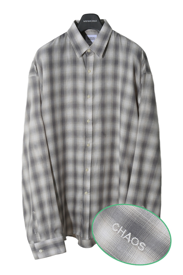 CALM OVERFIT SHIRTS (FLANNEL CHECK)