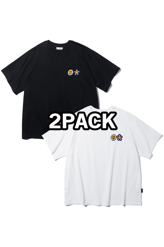 DOUBLE LOGO T-SHIRTS 2PACK