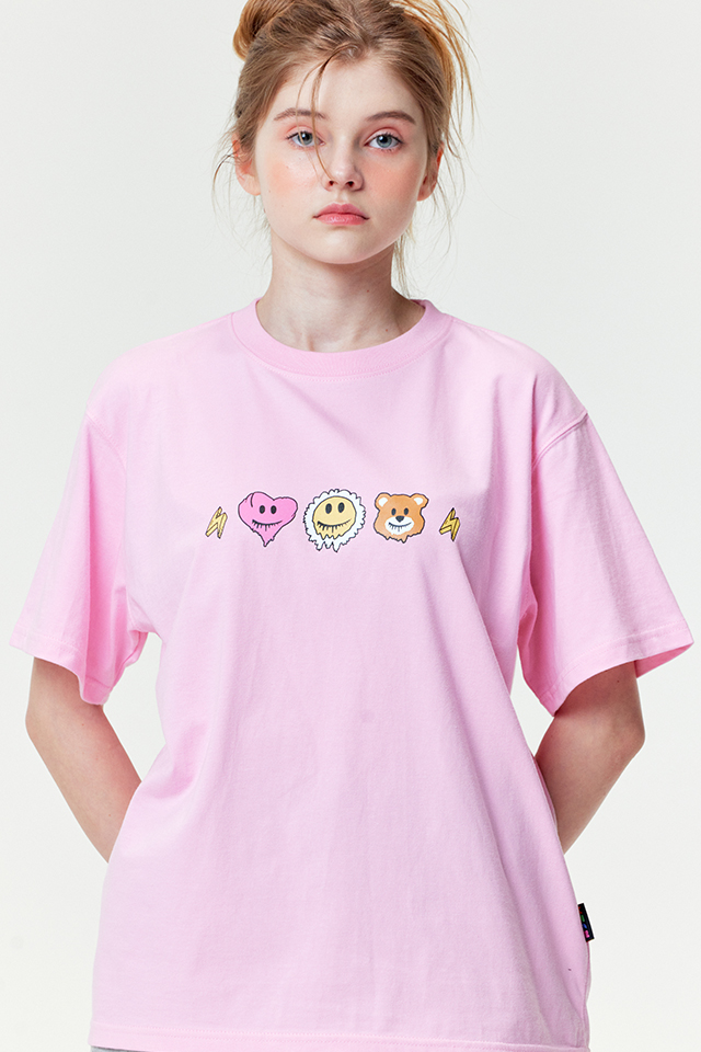 FRIDAY SMILE T-SHIRTS PINK
